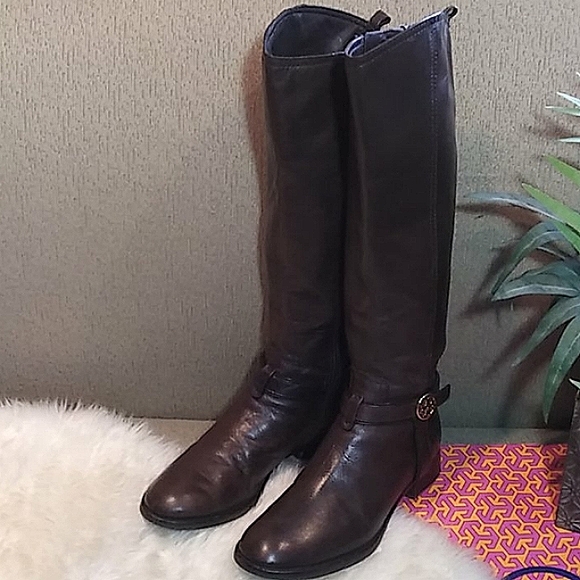 Tory Burch brown leather boots - Picture 9 of 12